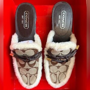 Coach Khaki Signature Heels